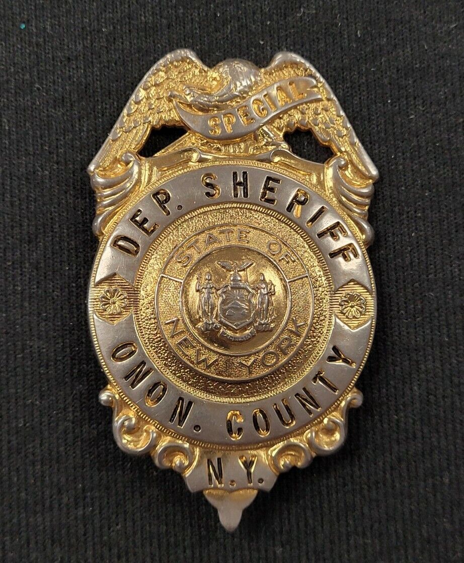 Vintage Obsolete Special Deputy Sheriff Badge - Onondaga County NY