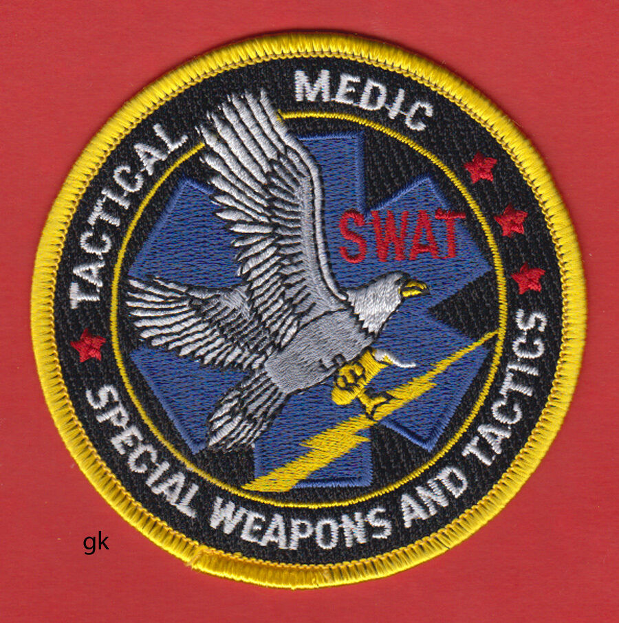 SWAT TACTICAL MEDIC  SPECIAL WEAPONS TACTICS POLICE SHOULDER PATCH