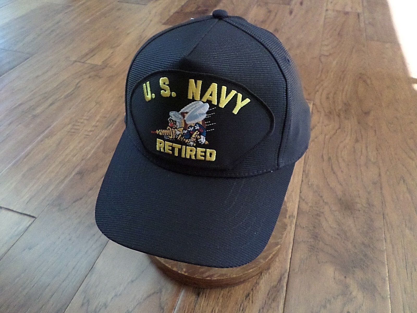 U.S NAVY RETIRED SEABEES HAT U.S MILITARY OFFICIAL BALL CAP U.S.A MADE
