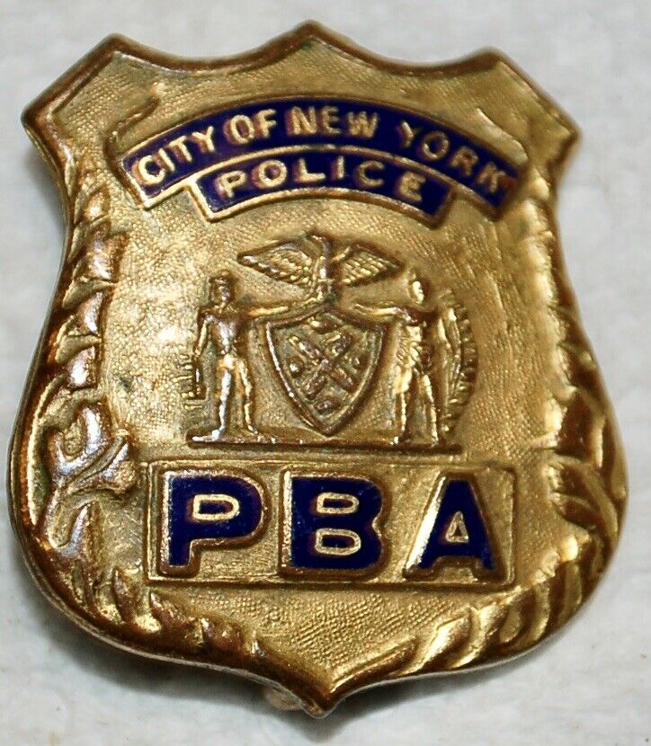 Vintage 1960s NYPD Police Benevolent Assoc. Badge