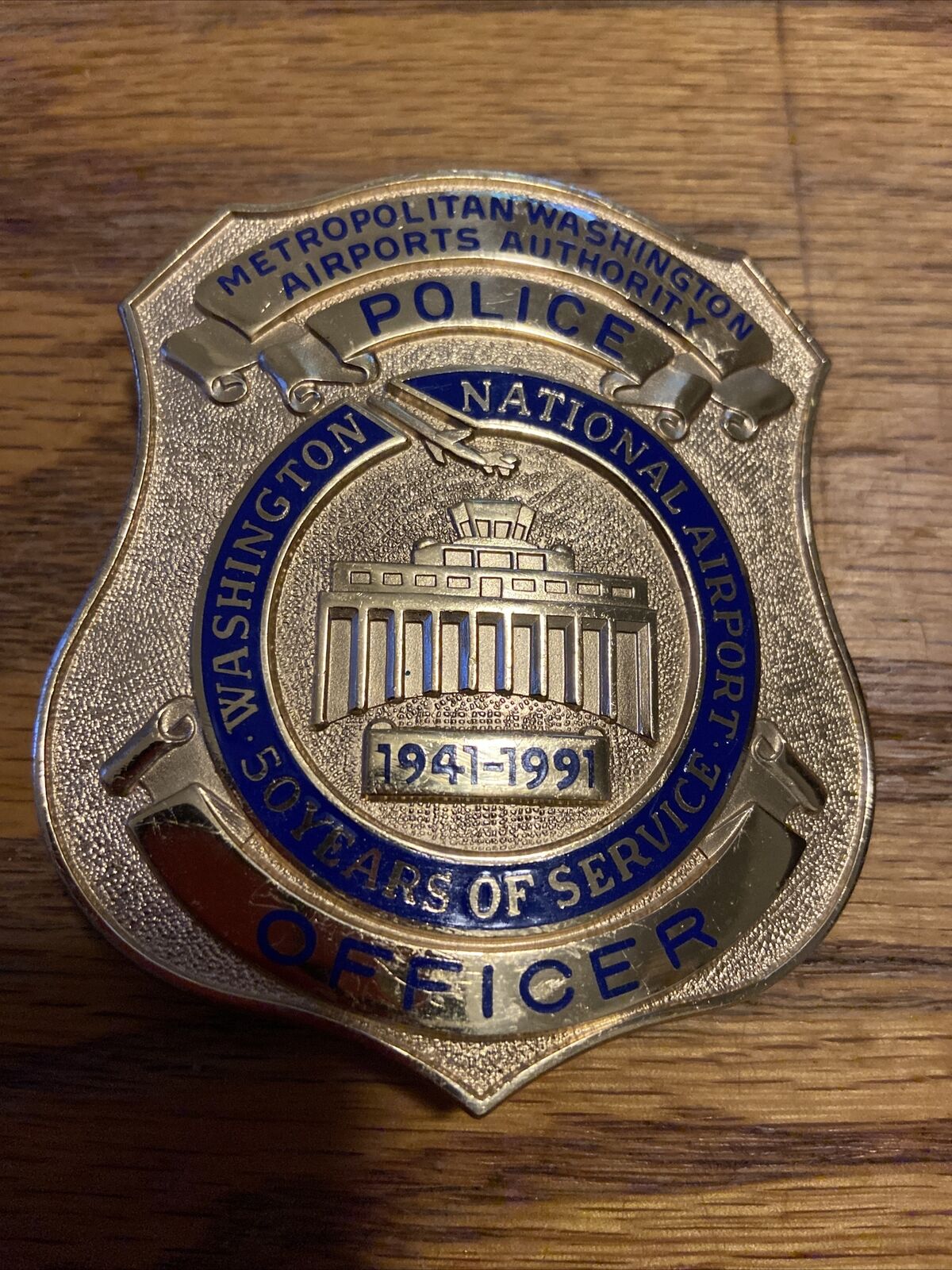 obsolete Washington DC Airport Police Anniversary Badge