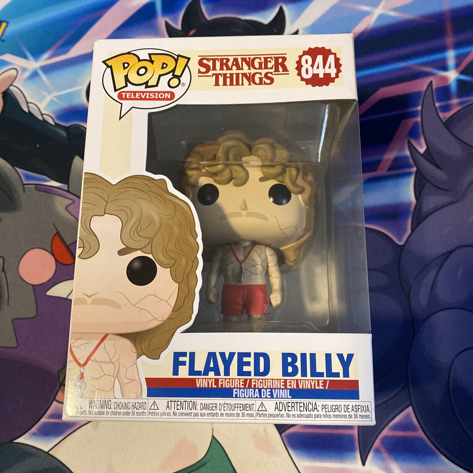 Funko Pop Stranger Things Flayed Billy Lifeguard 844 With Pop Protector