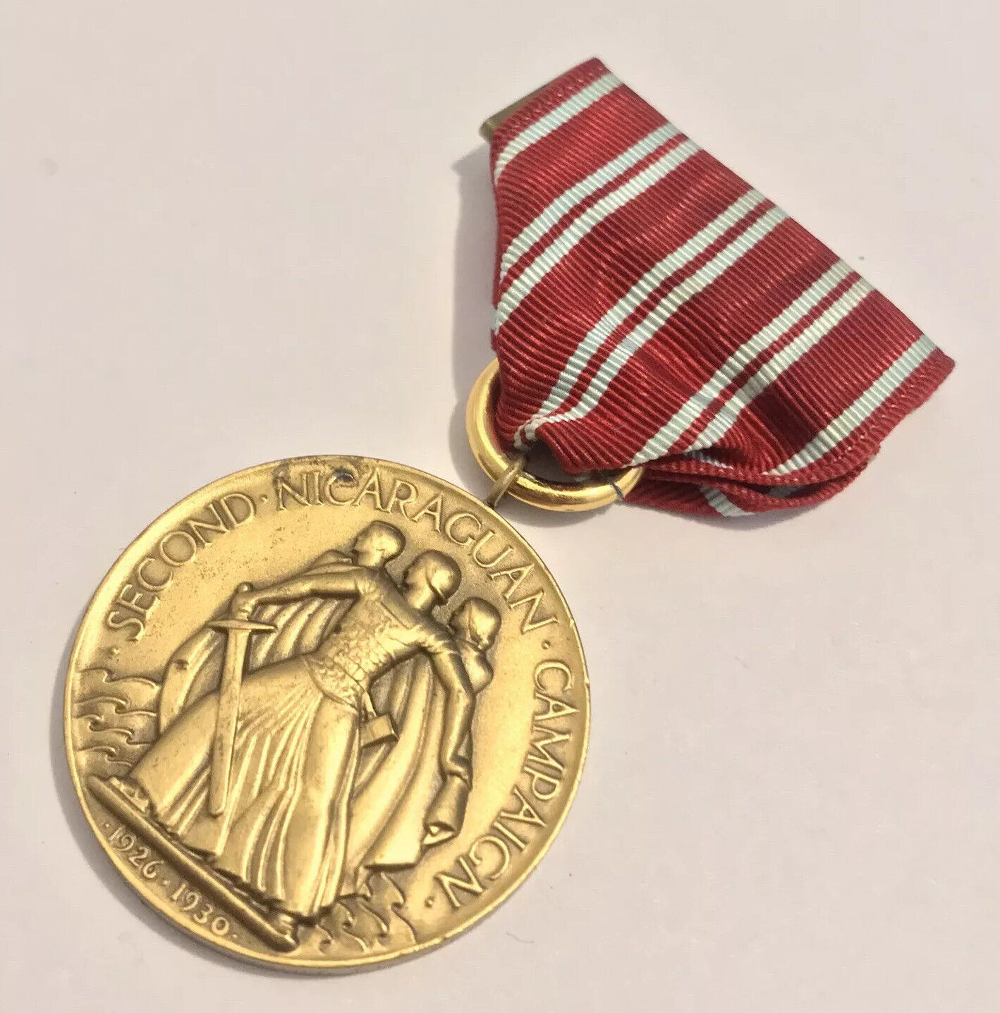 Vintage US Marines USMC 2nd Nicaraguan Campaign Medal ( Medallic Arts Bronze )