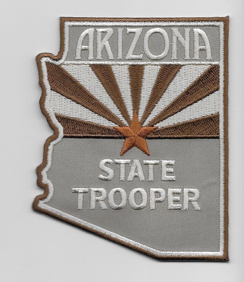 Tan State Shaped Arizona Highway Patrol SWAT STATE police NEAT