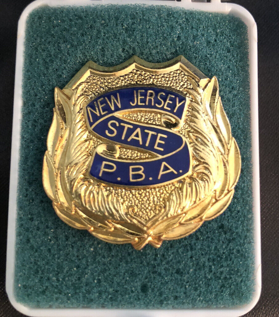 Vintage New Jersey State PBA POLICE BENEVOLENT ASSOC Badge