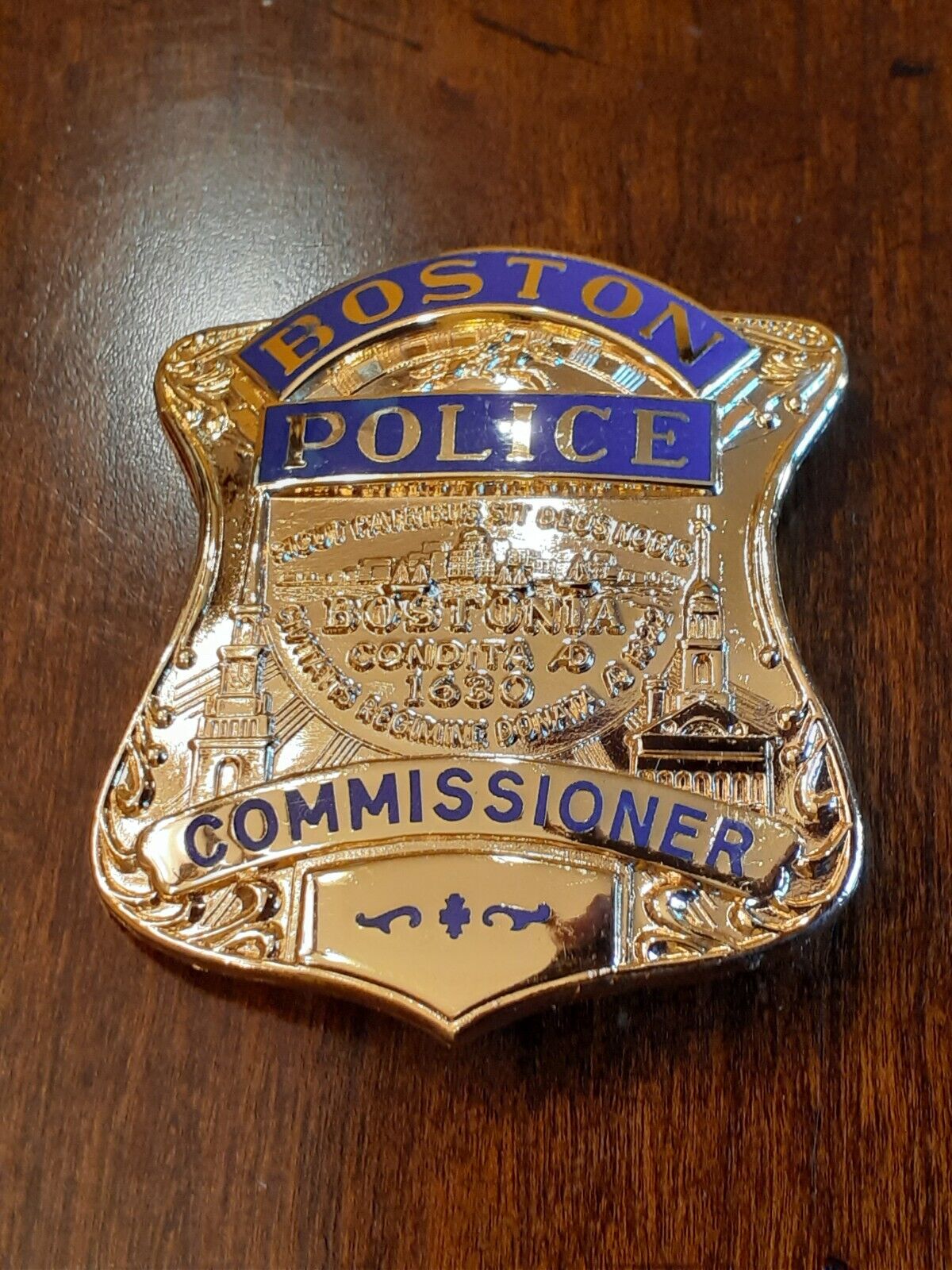 Vintage Obsolete Boston Police Commissioner  Badge 