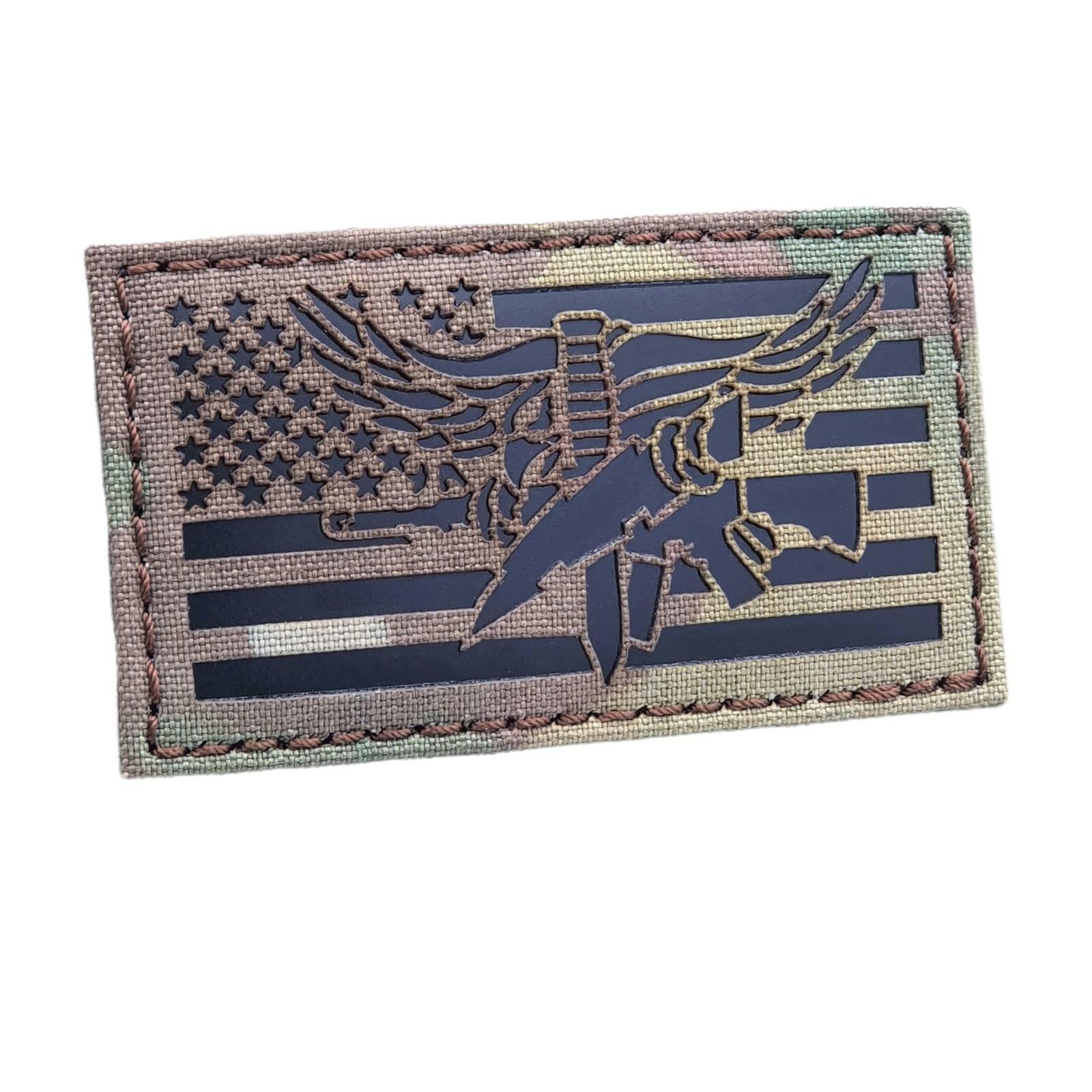 IR USA Flag SWAT Operator Eagle multicam ocp patch