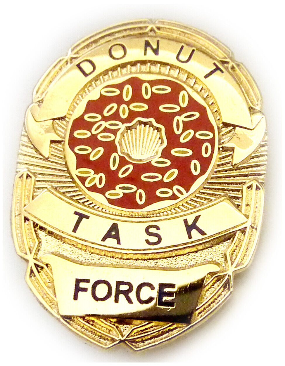 Donut Task Force Gag Police Hat Jacket Vest Tie Tack Lapel Pin