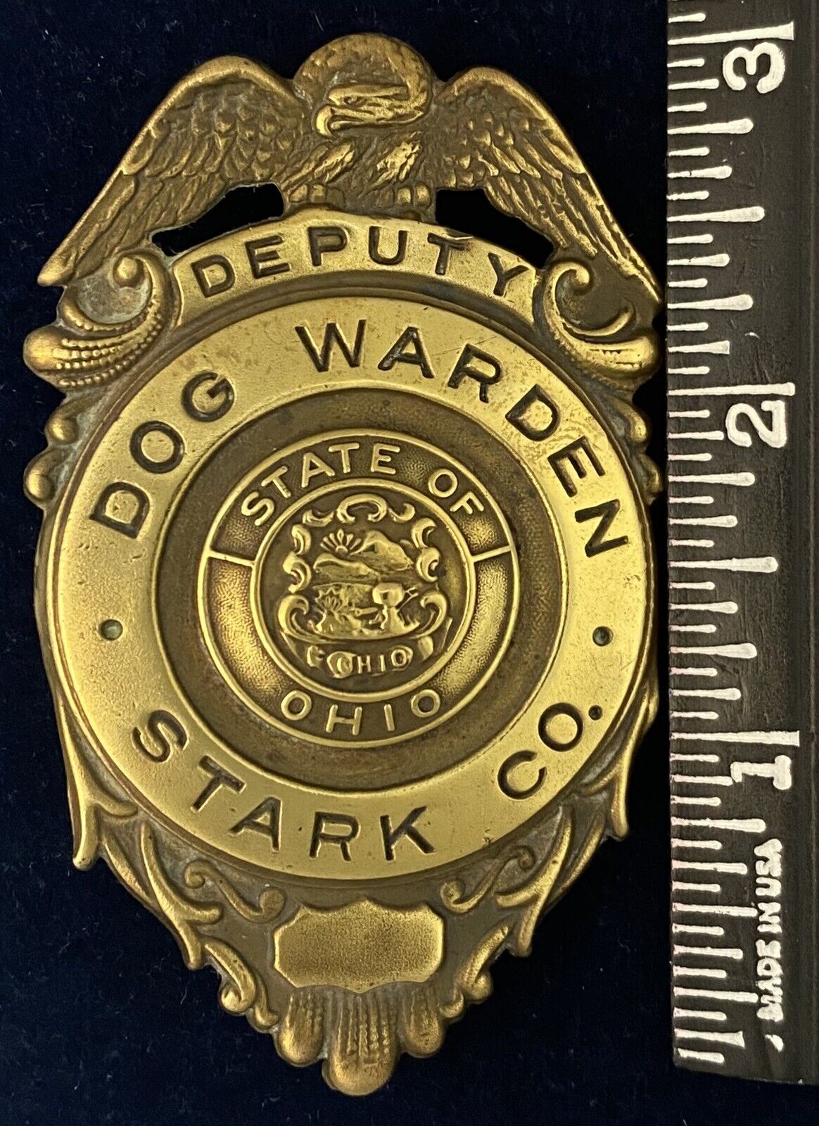 Stark County Ohio Deputy Dog Warden Shield.