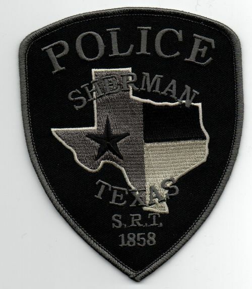 TEXAS TX SHERMAN POLICE SUBDUED SRT SWAT STYLE NEW PATCH SHERIFF