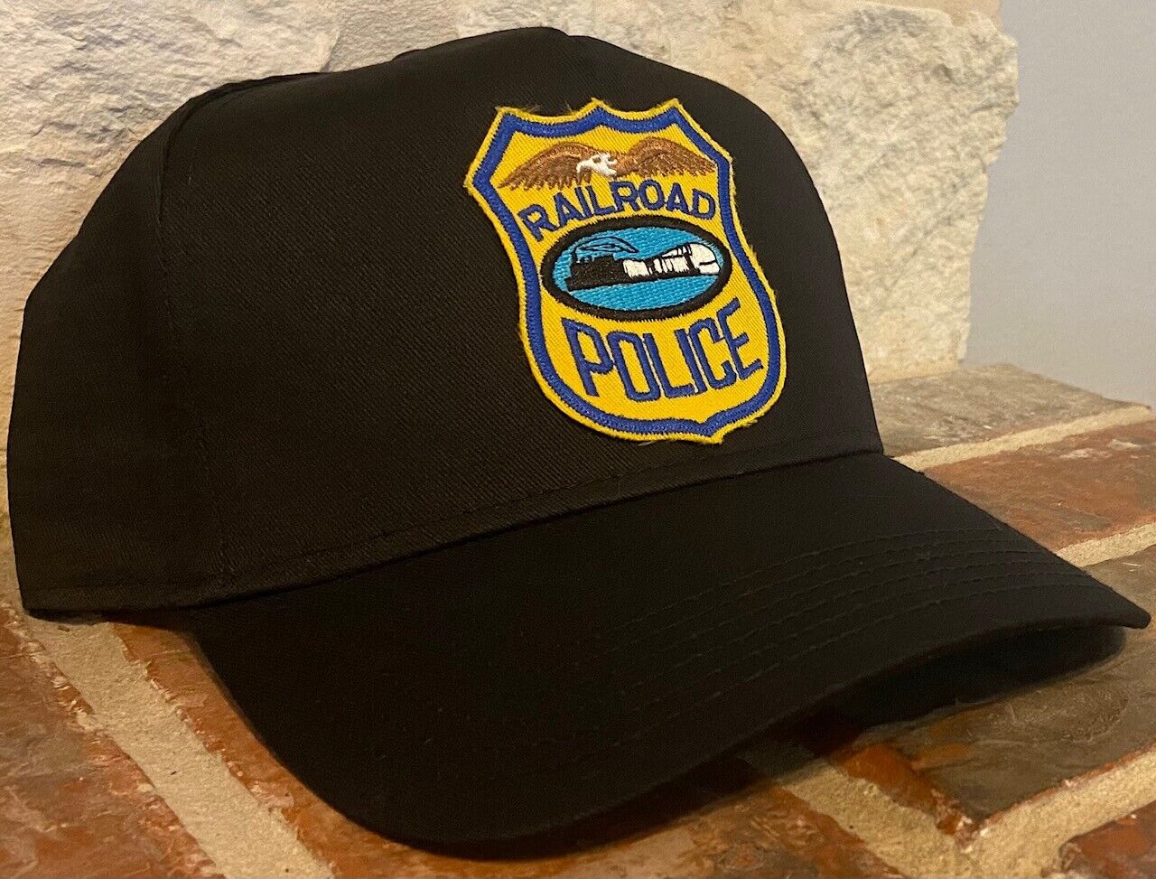 Cap / Hat - Railroad Police #22304 Black hat-   NEW