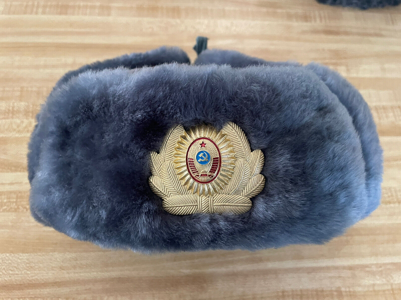 Soviet Police Ushanka Hat CCCP New Old Stock Complete with Tag Size 56 (2)