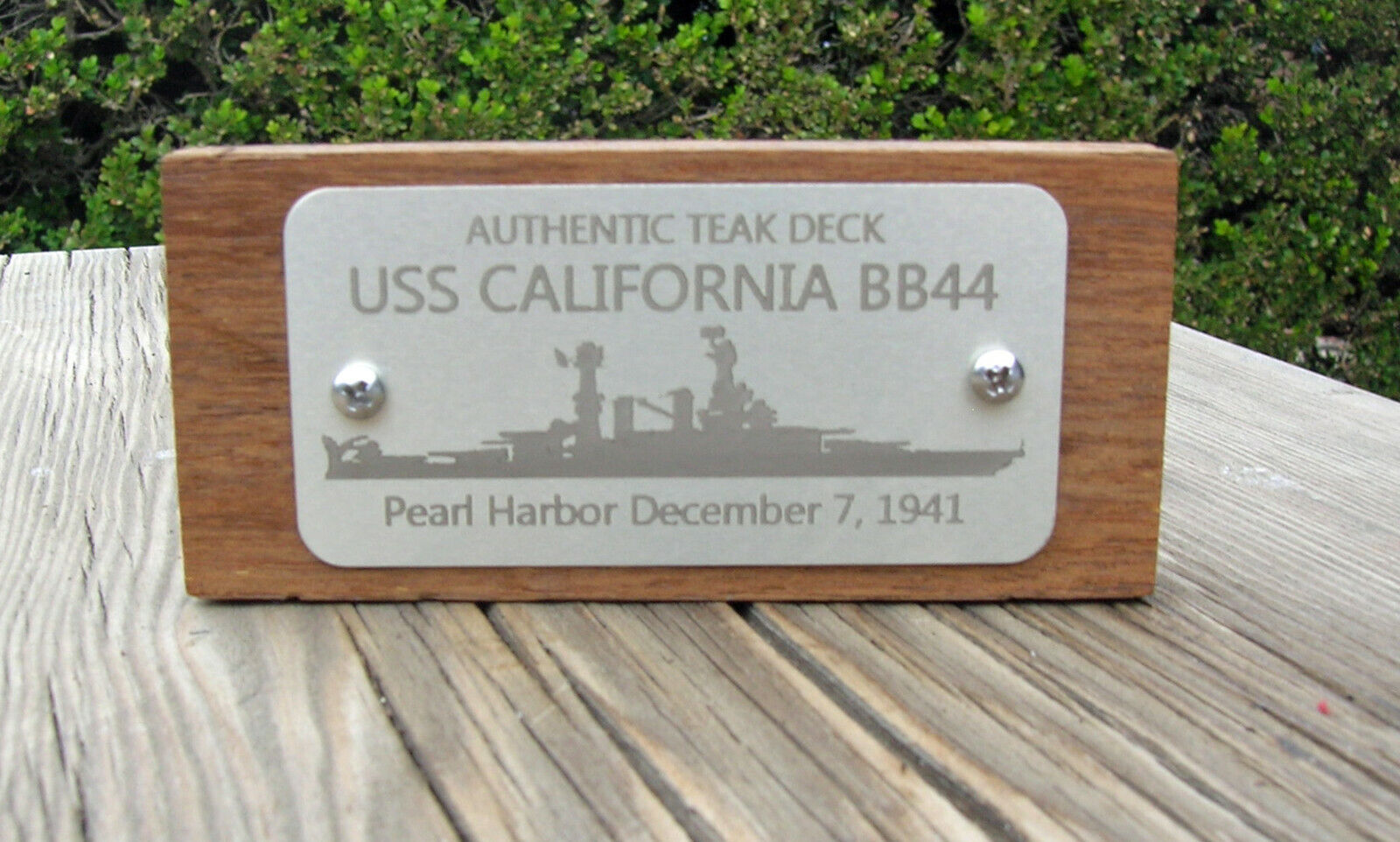 USS California BB44 Authentic Teak Deck US Navy World War Two