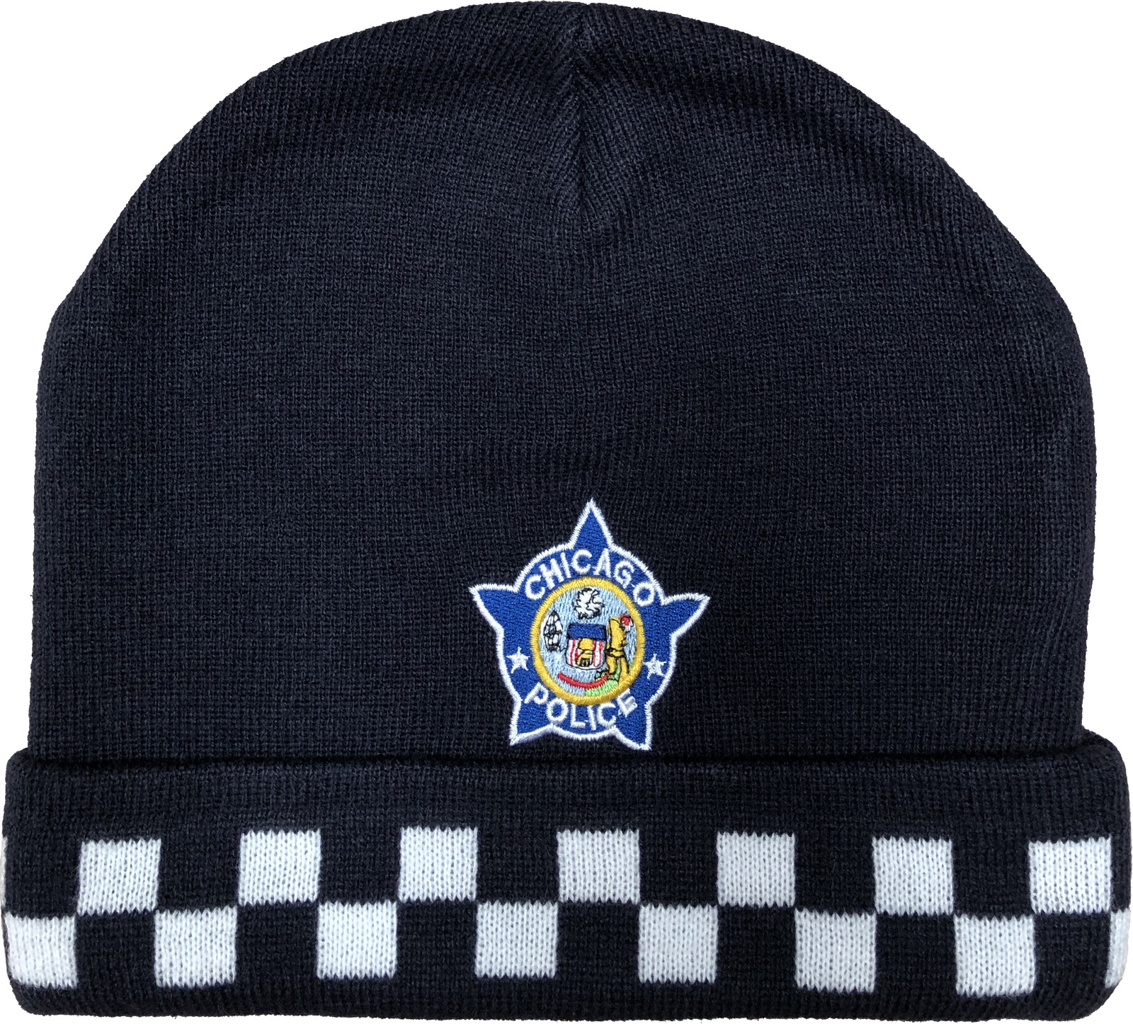CHICAGO POLICE WINTER SKULL CAP WITH CUFF - Police Officer With Cuff
