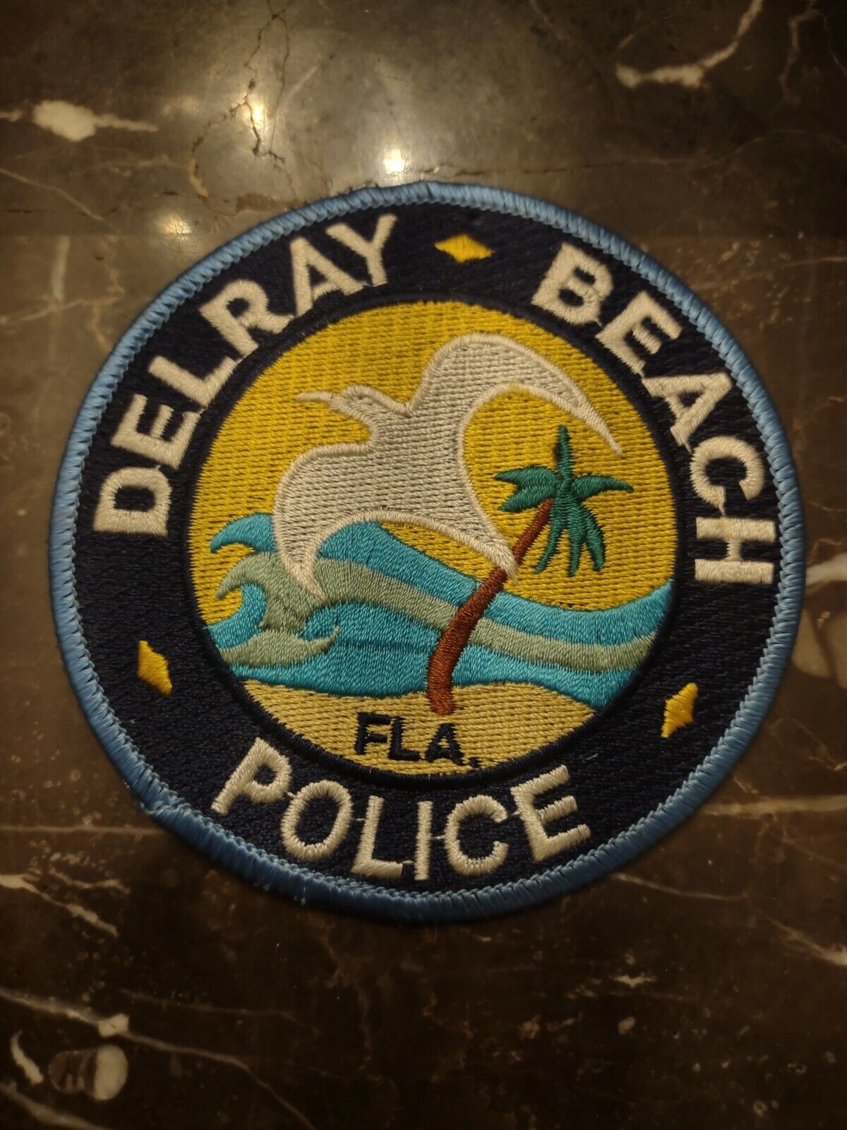 Delray Beach FL Police Patch Excellent Condition