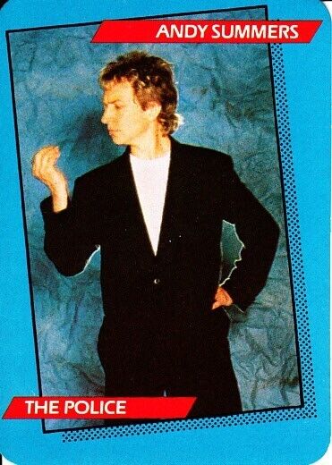 Andy Summers (The Police) 1985 Rock Star Concert Amurol AGI trading card