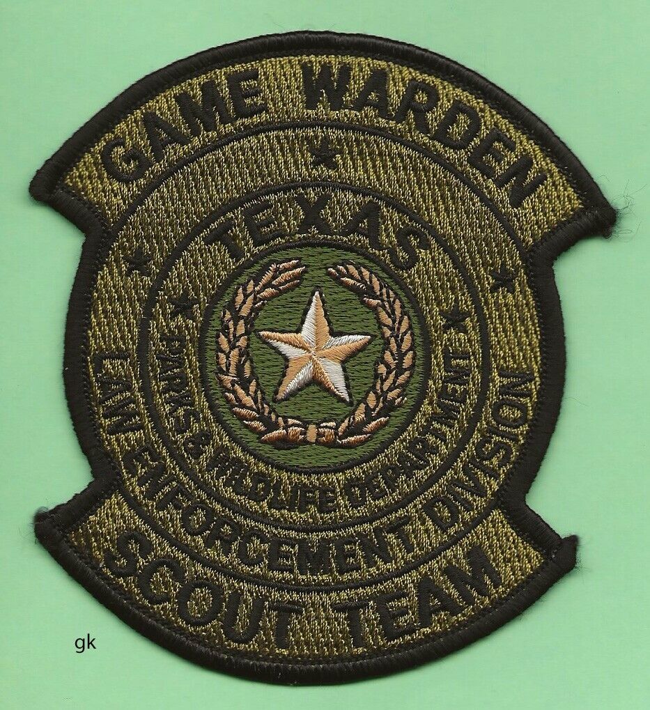 TEXAS GAME WARDEN SCOUT TEAM  POLICE SHOULDER PATCH