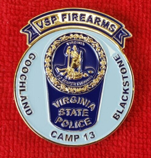 VIRGINIA STATE POLICE SIG SAUER 357 SIG ROUND COIN (ELA CHP LAPD POLICE)