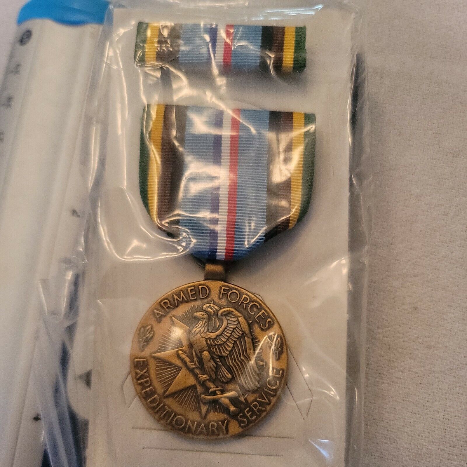 Armed Forces Expeditionary Medal + Ribbon in--- Box DEALER BLOW OUT SALE $5.00