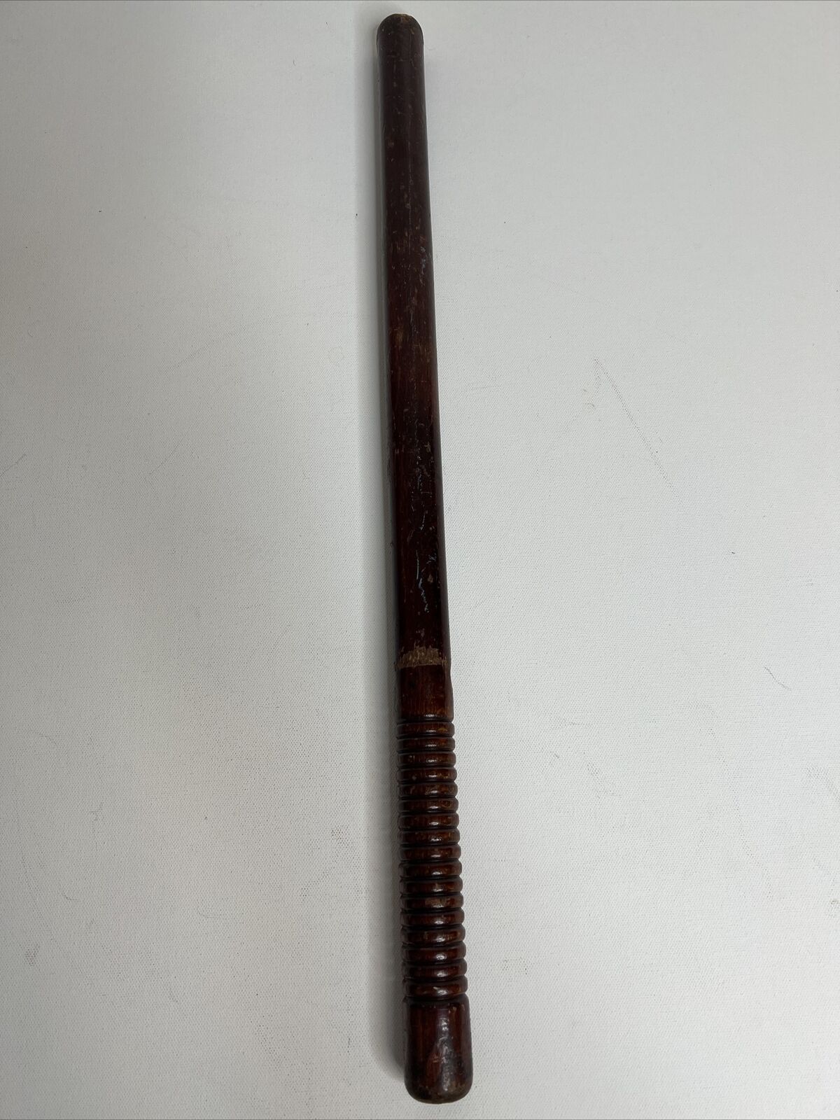 Vintage Wooden Police Baton 23-1/2 Inch Collectible Brown
