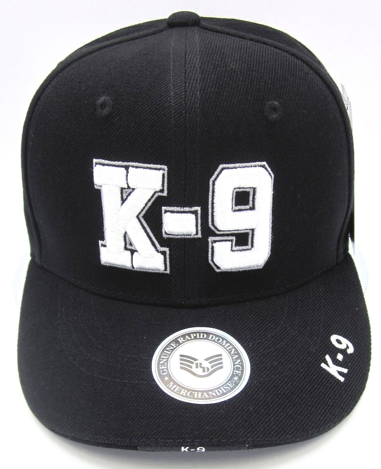 K9 Police Dog Ball Cap Hat K-9 Law Enforcement Adjustable Hats Caps Black New