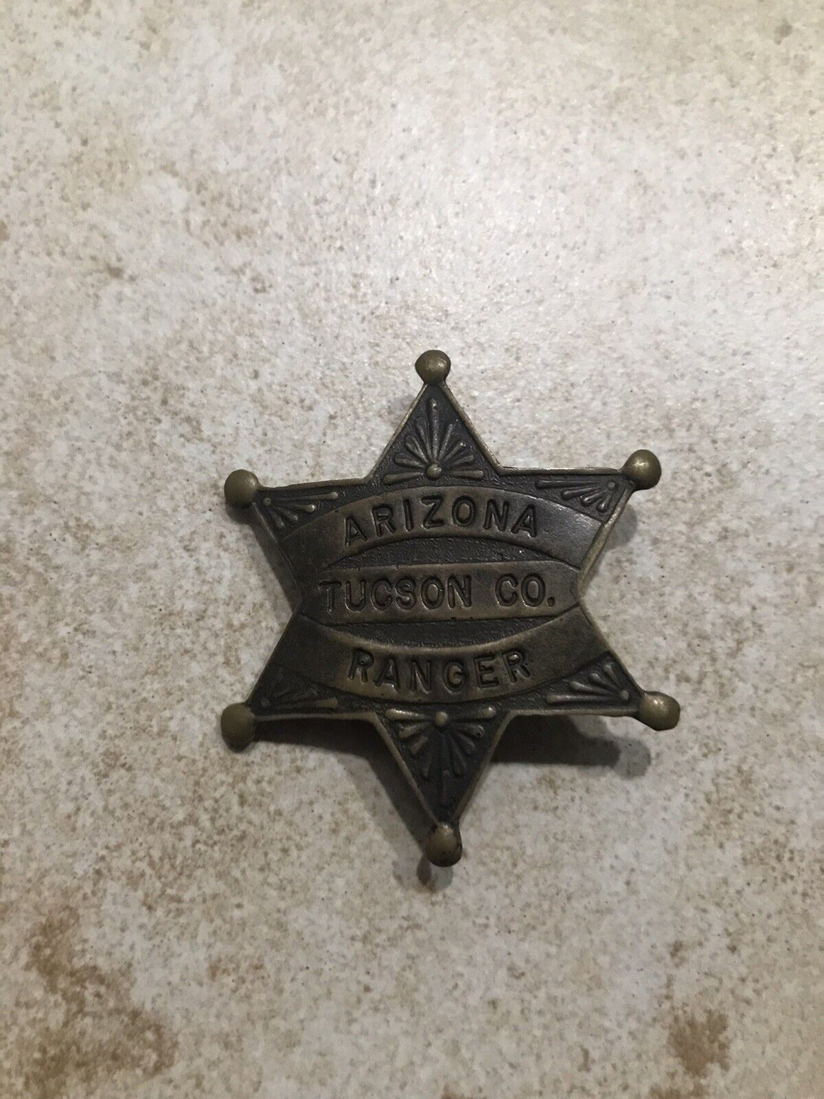 Obsolete Arizona Tucson Co. Ranger Badge