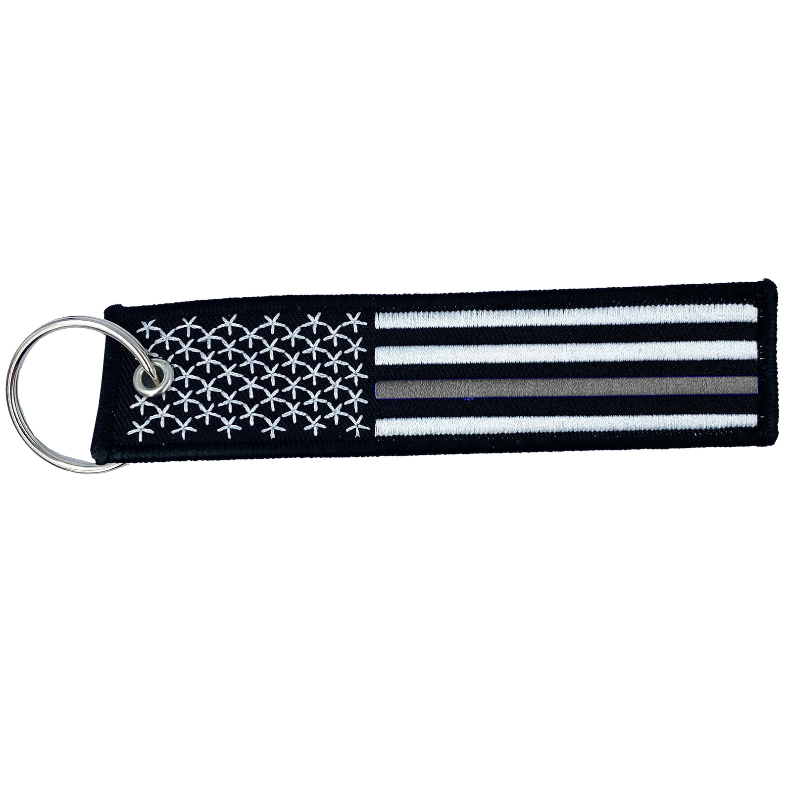 CC-001 Thin Gray Line Correctional Officer Flag Law Enforcement Keychain or Lugg