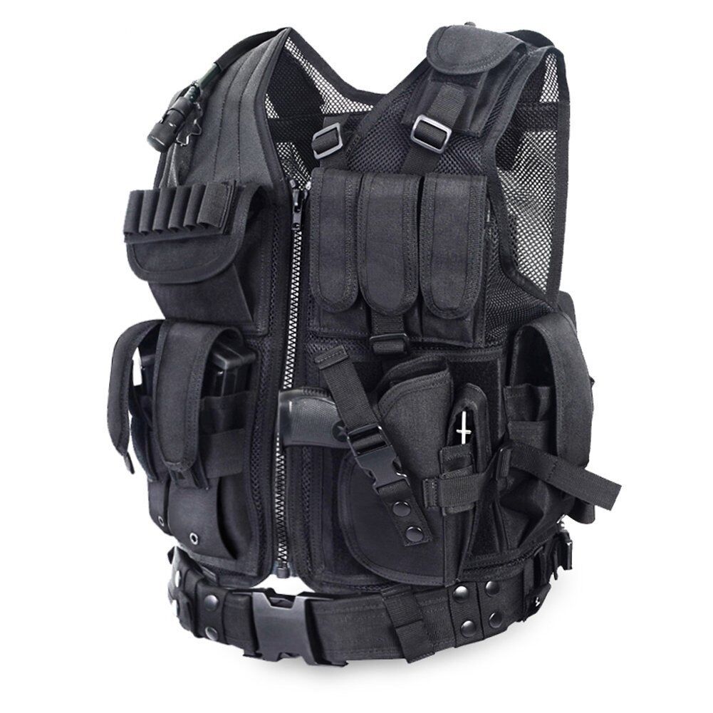 SWAT Vest Tactical Gear Pockets Durable Outdoor Vest Cs Game Army Fans Cosplay