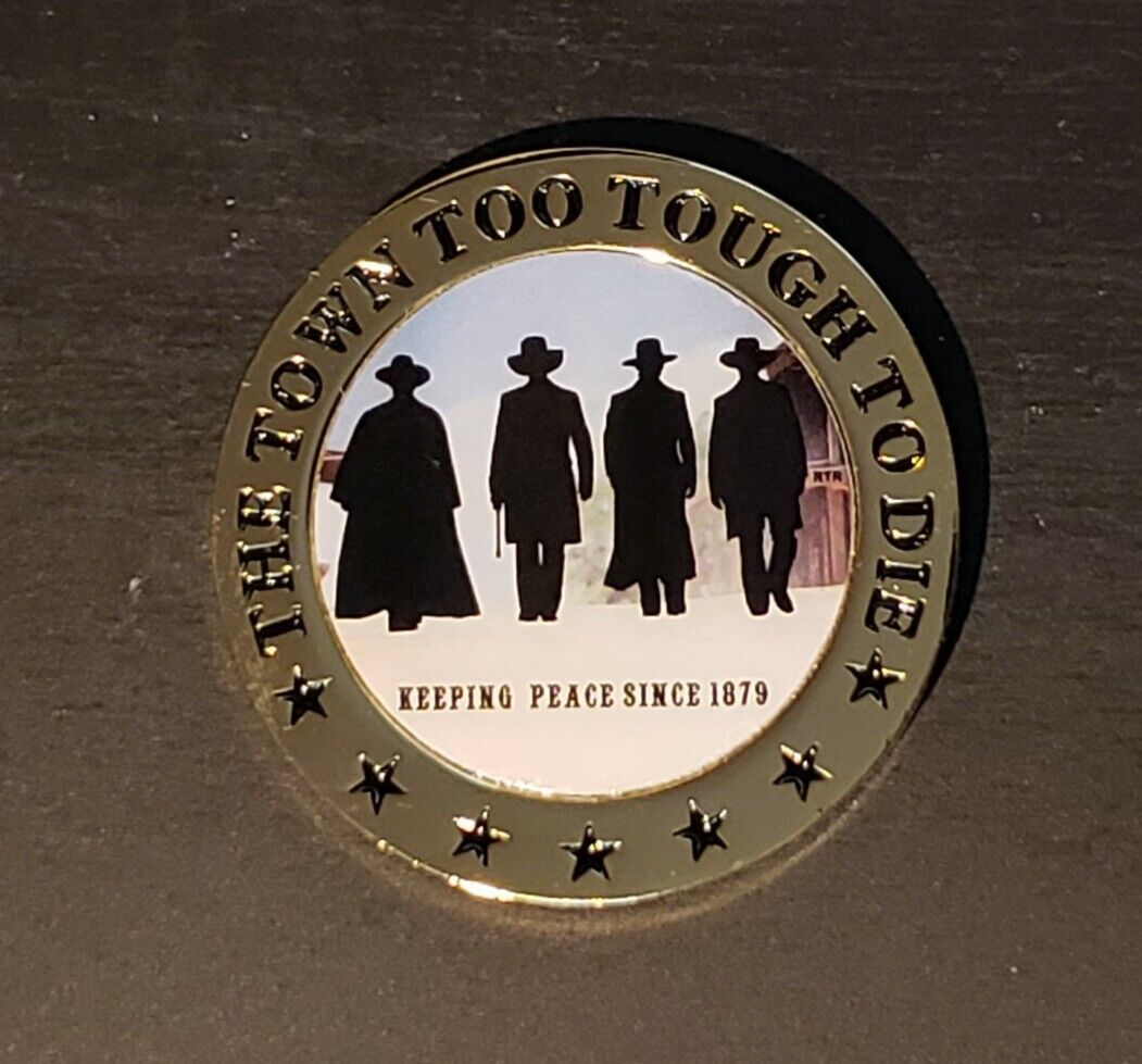 Official Tombstone Marshal challenge coin police Wyatt Earp 
