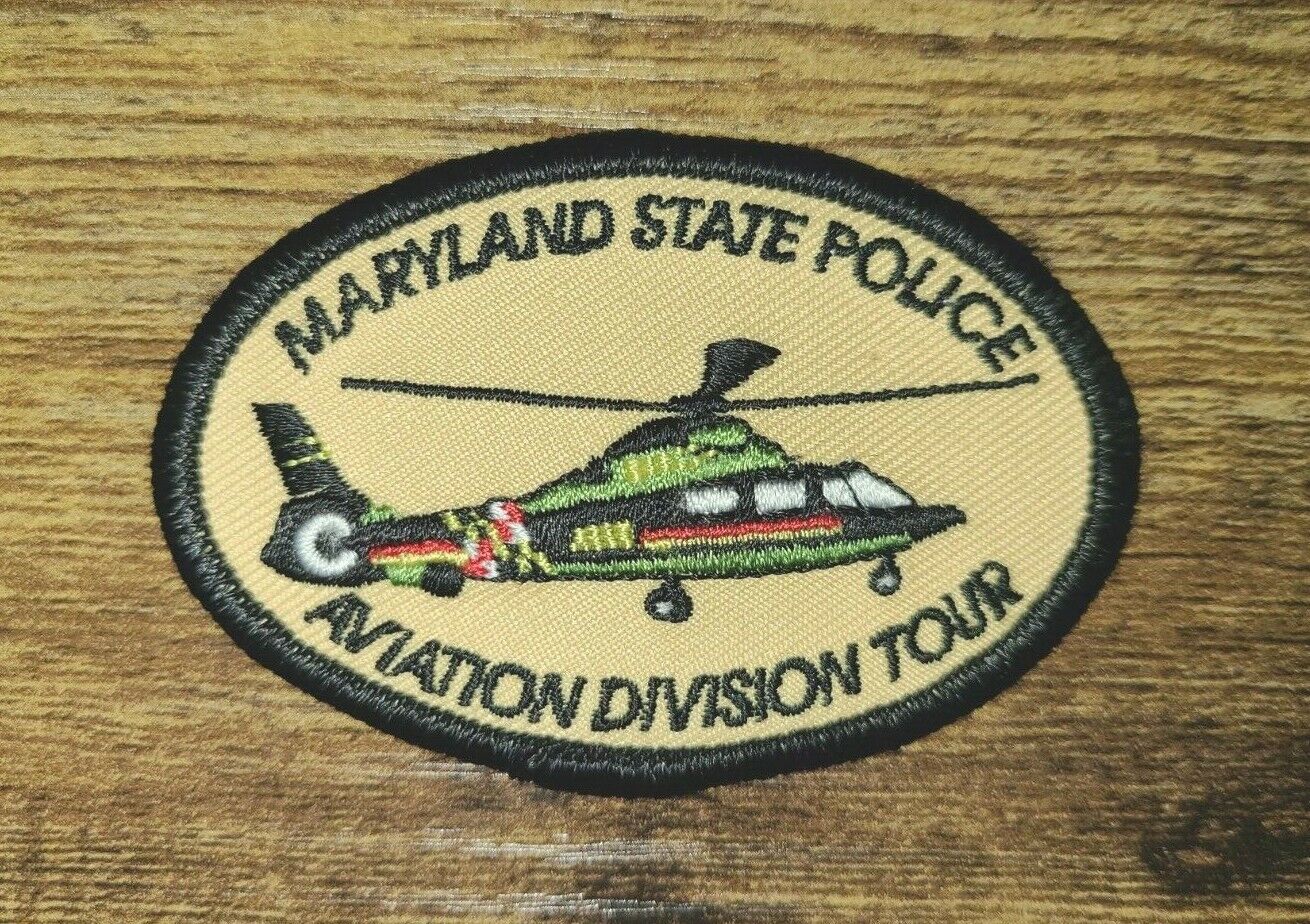 Maryland State Police Aviation Division Tour Souvenir Helicopter Patch