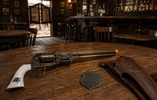 1800s Pinkerton National Detective Badge And Gun Set, Yellowstone Cosplay picture