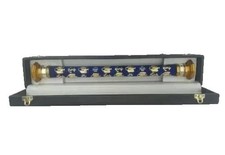 German Navy Field Marshal Baton Replica Blue Velvet with Gold Accents | Boxed picture