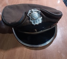 Vintage Obsolete Ohio Law Enforcement Peaked Visor Cap Size 7 with Badge #603 picture