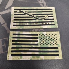 NWU Type III Reverse US Flag & USN First Navy Jack Patch Set Laser Hook US Navy picture