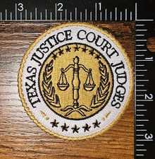 State of Texas Justice Court Judges Law Enforcement Patch picture