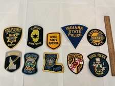 State Law Enforcement patches All different 10 piece set. All new.Full size picture