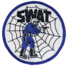 SWAT Team Special Weapons and Tactics Iron on 3 inch  Shoulder Patch AK F1D16L picture