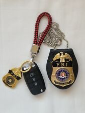 FBI Special Agent Keychain And Full Size Replica Badge With Holder  picture