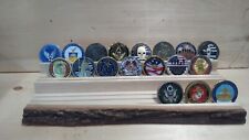 Challenge Coin Display Holder, Military, Law Enforcement, Live Edge Display picture
