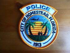 CITY OF HOMESTEAD FLORIDA Police Patch F-16 USAF USA obsolete Original picture