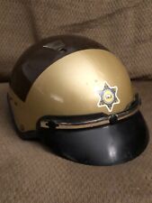 Vintage Police Sheriff Motorcycle Helmet Los Angeles County Original picture