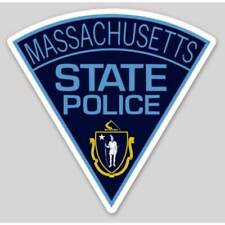 2 Inch Non-Reflective Massachusetts State Police Logo Sticker Decal picture