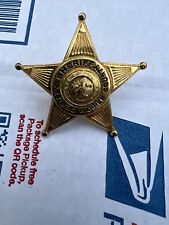 Vintage obsolete R McCalley  Deputy Sheriff Warren County Ohio Star Badge picture
