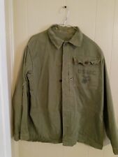 Vintage 1940s USMC MARINES P41 HBT FIELD JACKET/SHIRT WW2 FATHER'S DAY  USA CORP picture