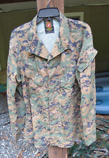 US Marines USMC Woodland Marpat Camouflage Blouse Shirt size Medium Regular picture