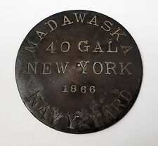 USS Madawaska Builder Plate Emblem Brooklyn New York Navy Yard 1866 Tennessee picture