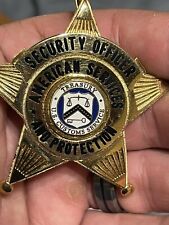 Vintage Badge Customs Building Security Hallmarked. Police Sheriff Federal US picture