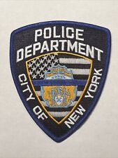 NYPD NYC New York City Police Department Patch Thin Blue Line Patch picture