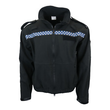 Ex Police Softshell Fleece Black Jacket Grade 1 Security Windproof Fancy Dress picture