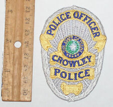 CROWLEY POLICE OFFICER Texas TEX TX PD patch picture